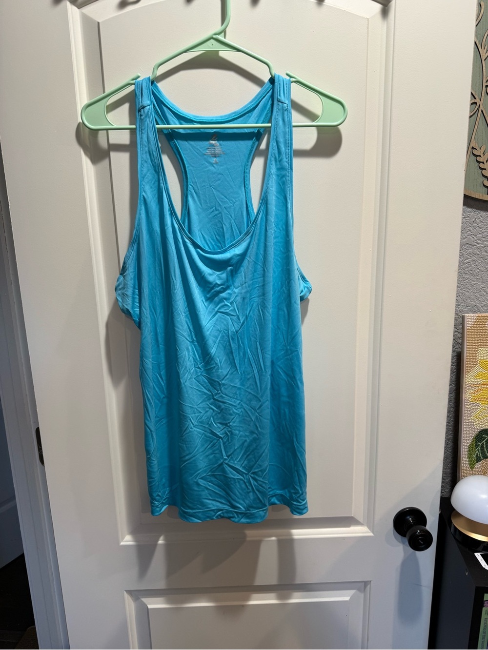 Energy Zone Women's Racerback Tank Top - Aqua Blue